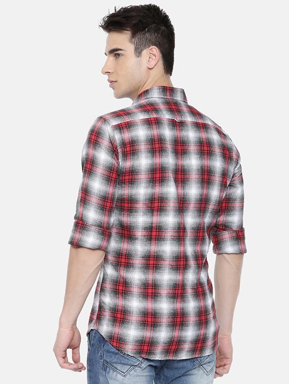 multi colored checkered casual shirt - 16225878 - Zoom Image - 3