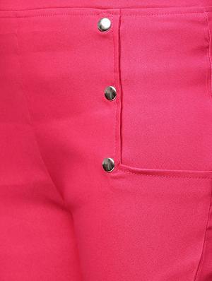 button detail mid rise treggings - 16225914 - Standard Image - 5