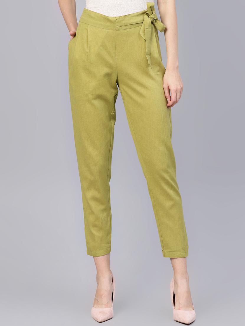 high rise side tie knot trouser - 16225945 - Zoom Image - 1