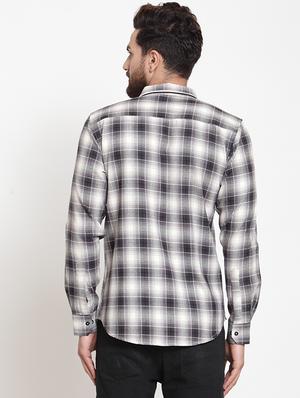 black checkered casual shirt - 16225956 - Standard Image - 3