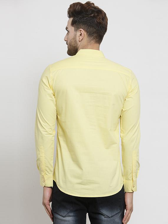 yellow solid short kurta - 16226448 - Zoom Image - 3