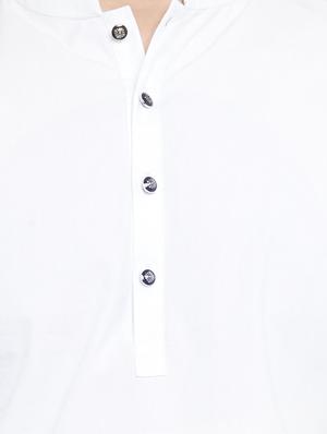 white solid long kurta - 16226455 - Standard Image - 5