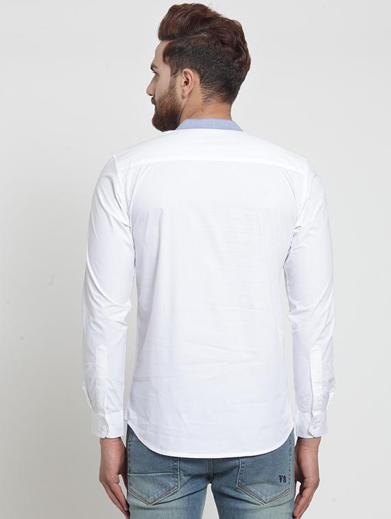 white solid short kurta - 16226464 - Zoom Image - 3