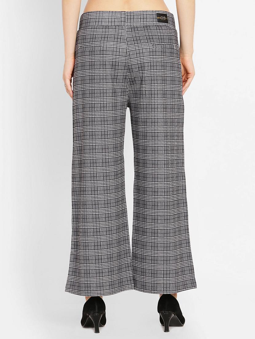 glen plaid wide leg trouser - 16226897 - Zoom Image - 3