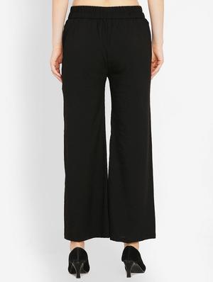 drawstring waist wide leg trouser - 16226898 - Standard Image - 3