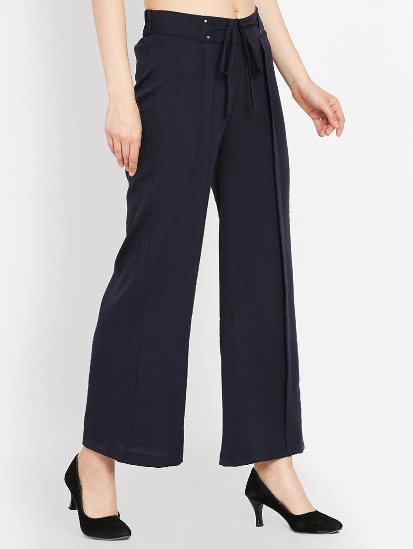 drawstring waist wide leg trouser - 16226899 - Zoom Image - 2