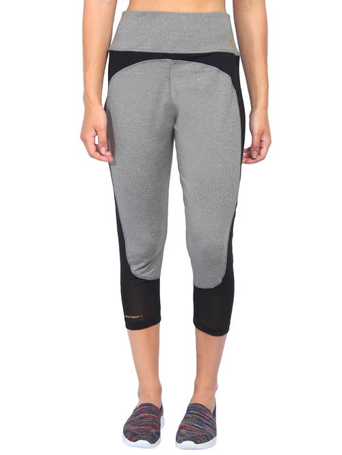 color block high rise sports capri - 16227013 - Standard Image - 1