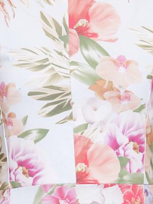 crew neck floral a-line dress - 16227116 - Standard Image - 5