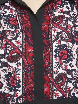 button up tie knot a-line dress - 16227122 - Standard Image - 5
