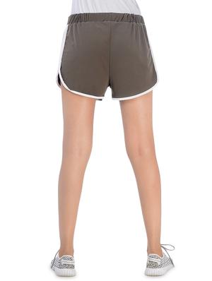 contrast piped drawstring sports shorts - 16227440 - Standard Image - 3