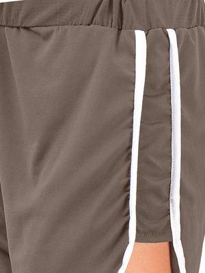 contrast piped drawstring sports shorts - 16227440 - Standard Image - 5