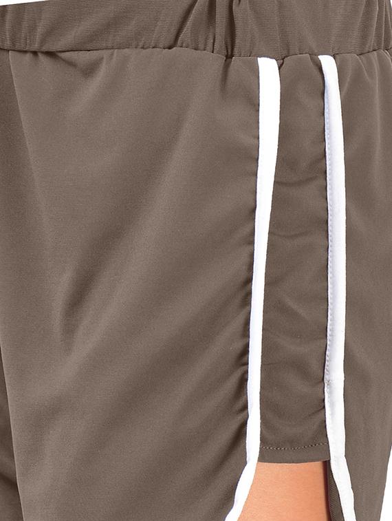 contrast piped drawstring sports shorts - 16227440 - Zoom Image - 5