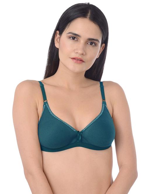 bow patch solid bra - 16227521 - Standard Image - 1