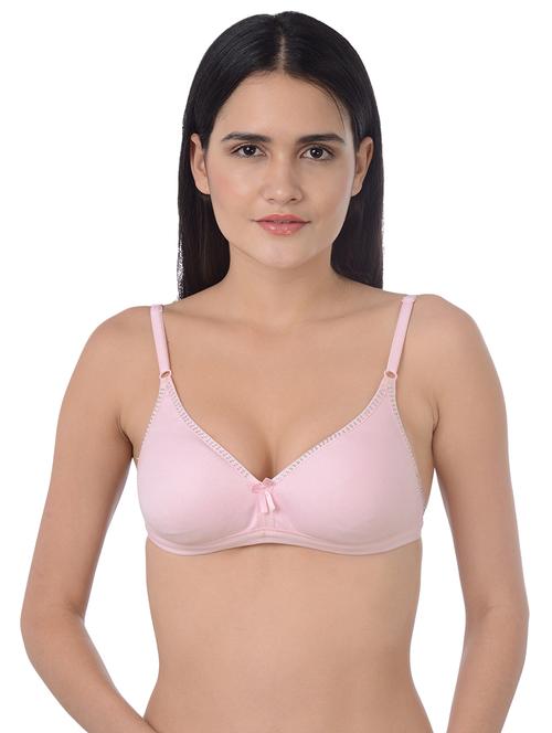 bow patch stone embellished bra - 16227522 - Standard Image - 1