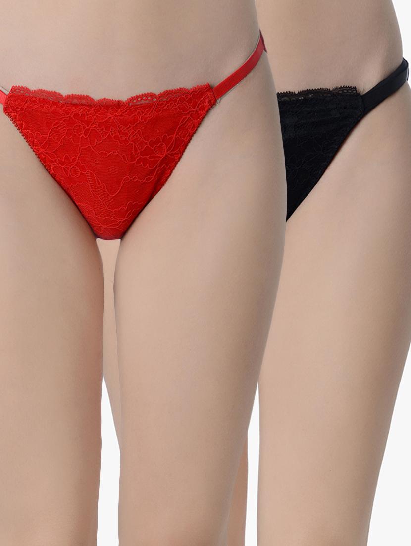 set of 2 laced bikini panties - 16227529 - Zoom Image - 1