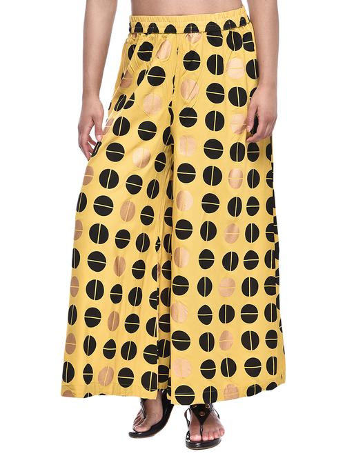 Printed flared palazzo - 16228245 - Standard Image - 1