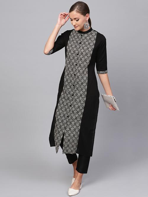 Printed straight kurta - 16228752 - Standard Image - 1