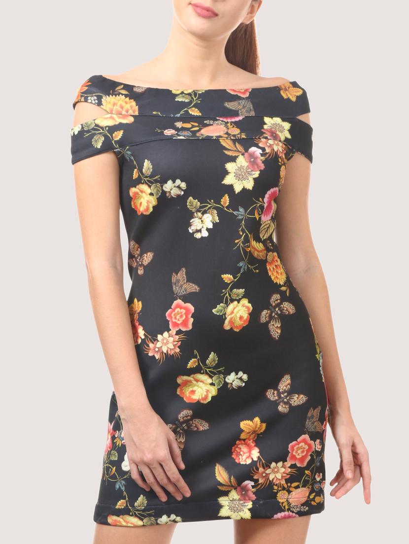 black scuba bodycon dress - 16229472 - Zoom Image - 1