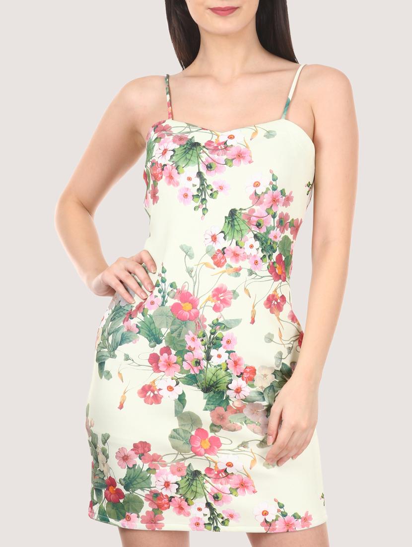 white scuba bodycon dress - 16229475 - Zoom Image - 1