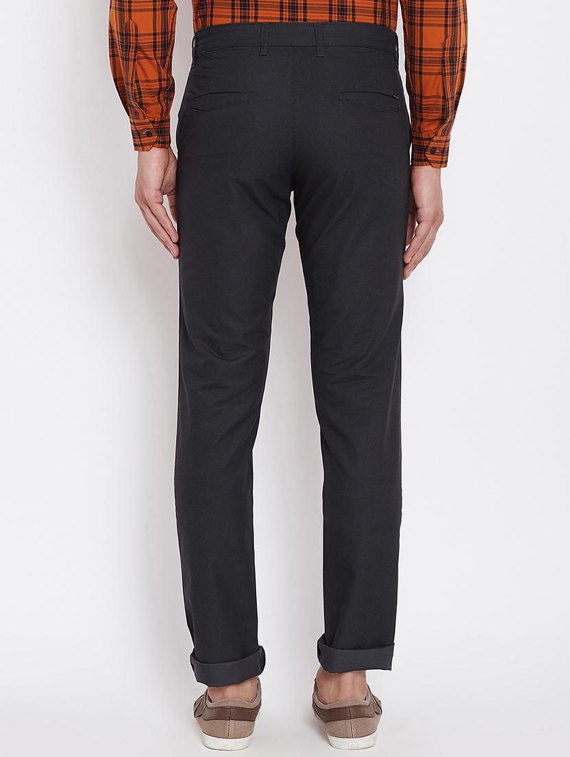 grey cotton blend chinos - 16229715 - Zoom Image - 3