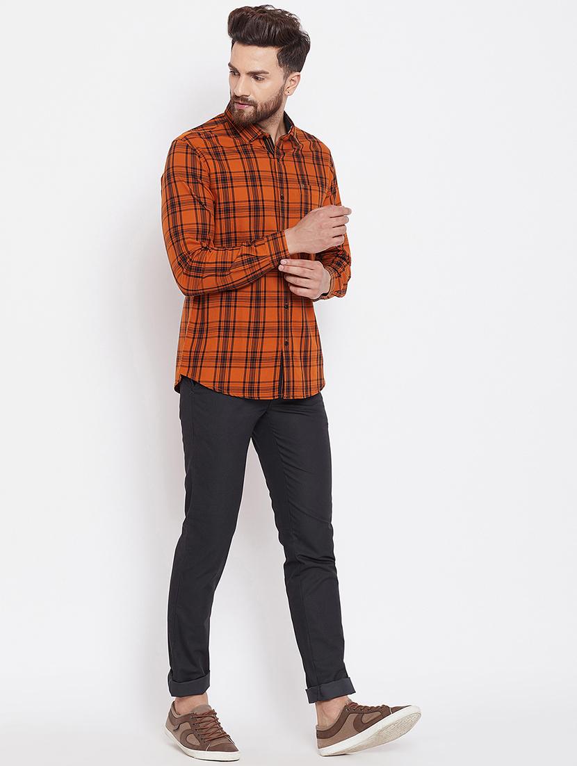 grey cotton blend chinos - 16229715 - Zoom Image - 4
