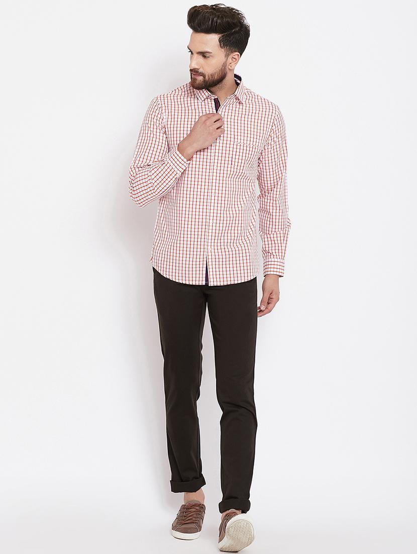 brown solid chinos - 16229720 - Zoom Image - 4