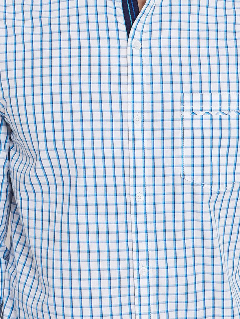 blue checkered casual shirt - 16229739 - Zoom Image - 5