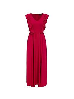 ruffle detail high slit dress - 16231032 - Zoom Image - 1
