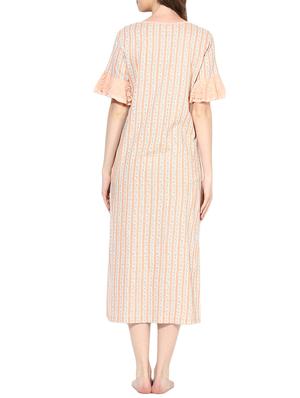 ruffle trim lace detail gown - 16231812 - Standard Image - 3