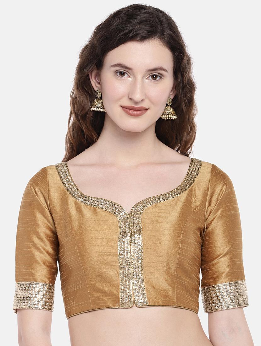 lace detail solid blouse - 16231842 - Zoom Image - 1