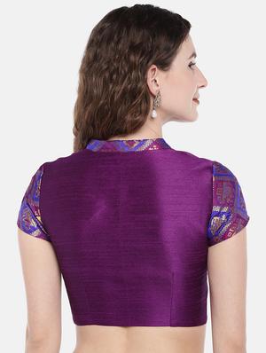 self-design brocade blouse - 16231861 - Standard Image - 3