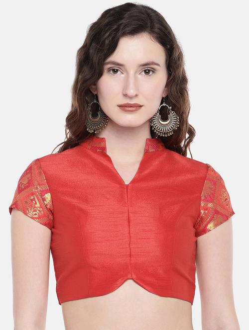 self-design brocade blouse - 16231862 - Very Small Image - 1