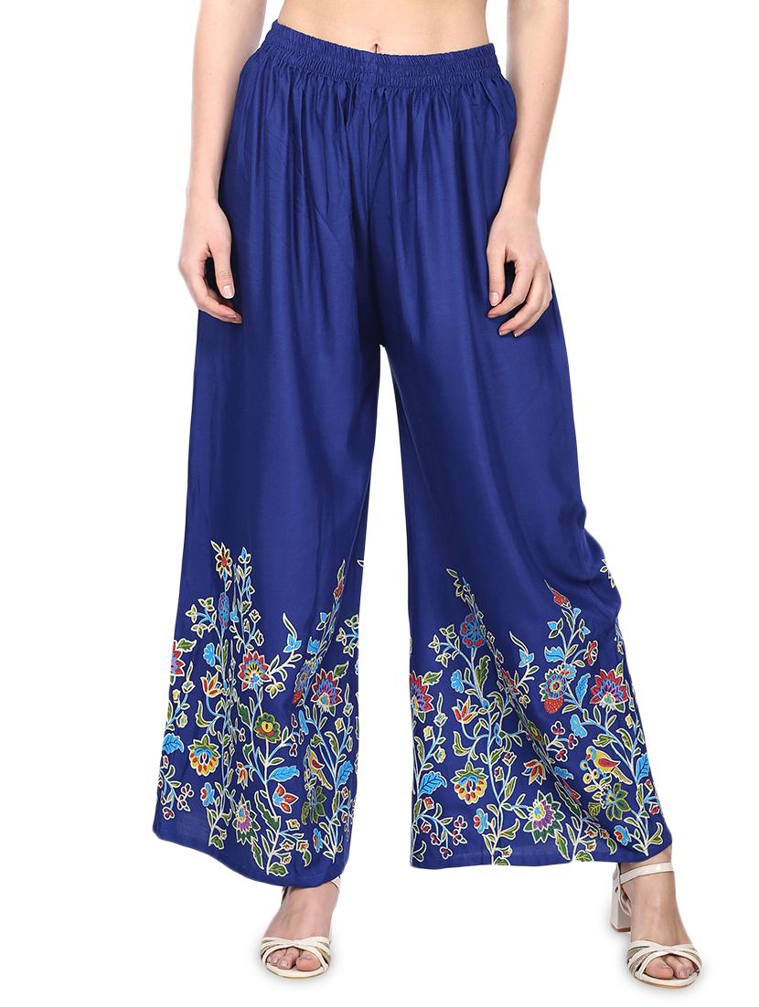 floral flared palazzo - 16231920 - Zoom Image - 1