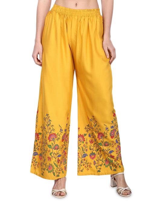 Floral flared palazzo - 16231923 - Standard Image - 1