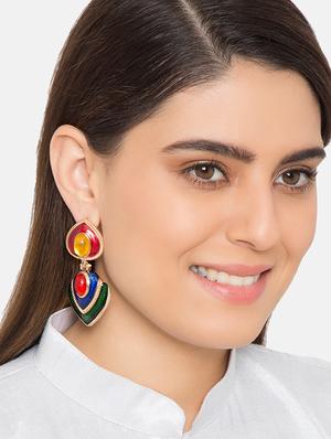 multi colored drop earring - 16232420 - Standard Image - 3