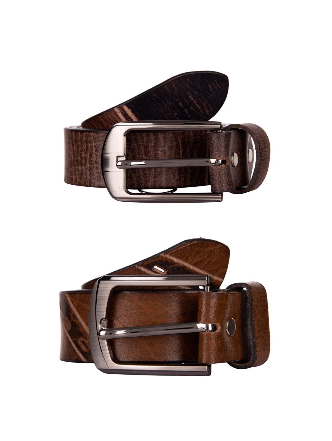 set of 2 multi colour leather belt - 16232588 - Zoom Image - 1