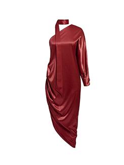single shoulder draped dress - 16232634 - Zoom Image - 1