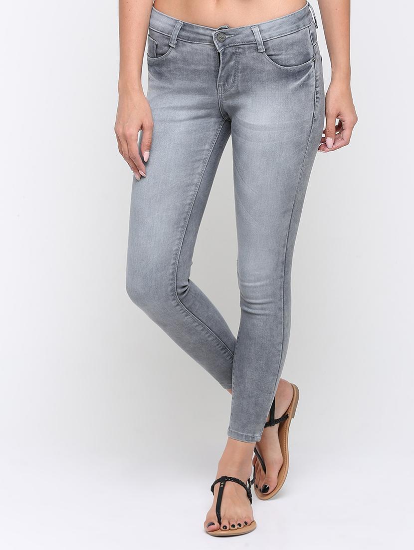 stone washed ankle length jeans - 16233275 - Zoom Image - 1