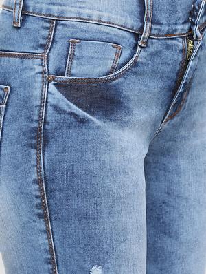 distressed skinny fit jeans - 16233285 - Standard Image - 5