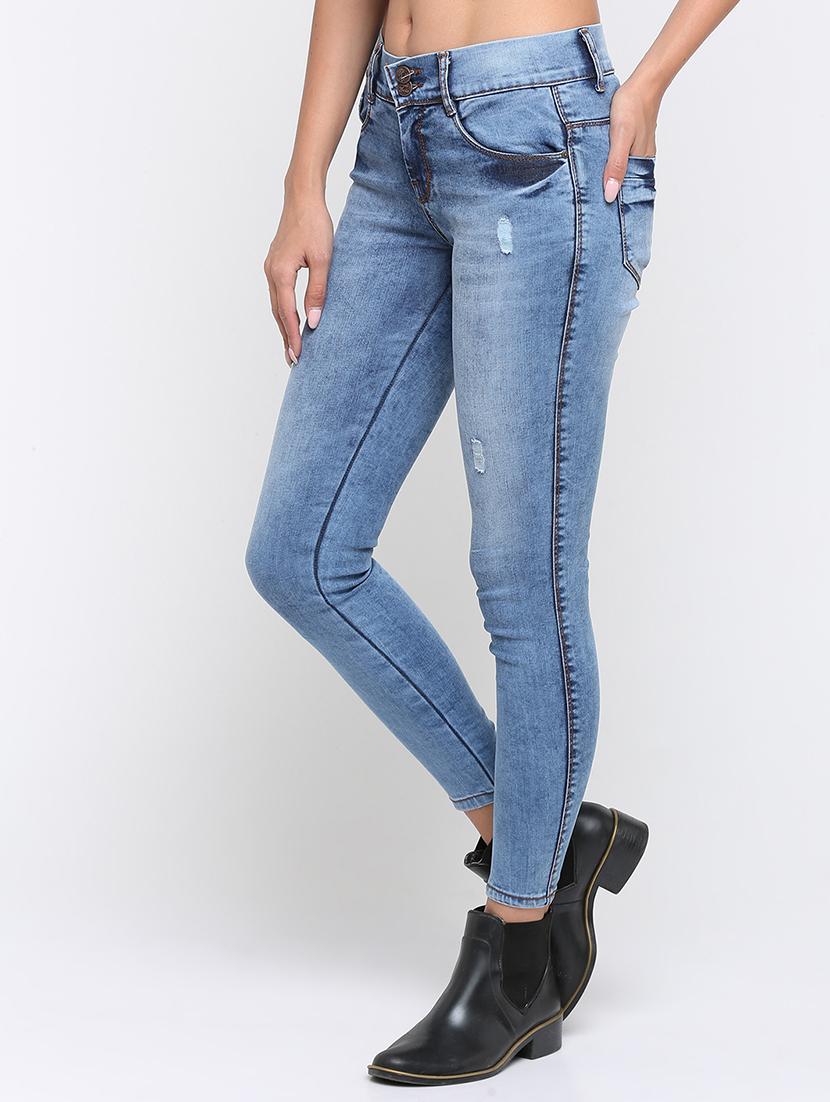 distressed skinny fit jeans - 16233285 - Zoom Image - 2