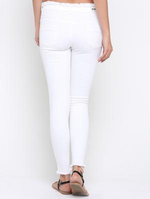 frayed skinny fit jeans - 16233288 - Standard Image - 3