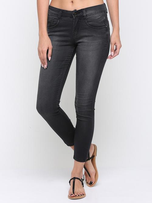 skinny fit stone washed jeans - 16233296 - Very Small Image - 1