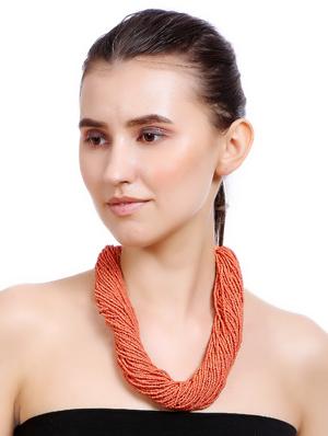 red metal necklace - 16234698 - Standard Image - 4