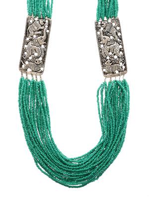 green metal other necklace - 16234730 - Standard Image - 2