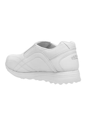 white leatherette sport shoes - 16235921 - Standard Image - 3