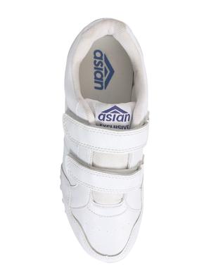 white leatherette sport shoes - 16235925 - Standard Image - 3