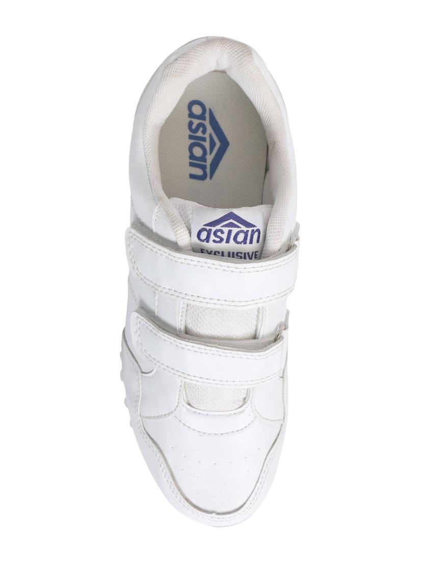 white leatherette sport shoes - 16235925 - Zoom Image - 3