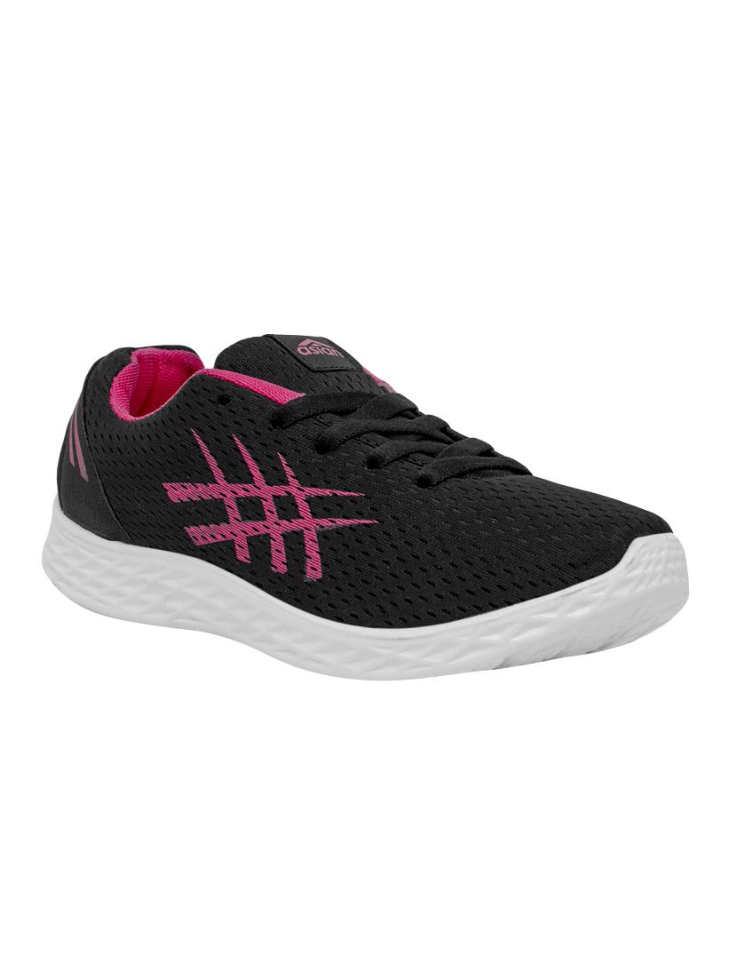 black lace-up sports shoes - 16235997 - Zoom Image - 1