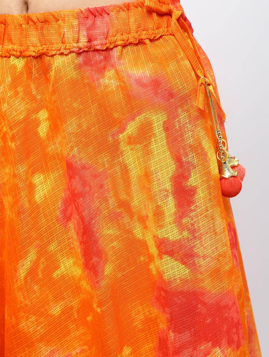 pink raw silk kurta skirt set - 16236029 - Zoom Image - 6