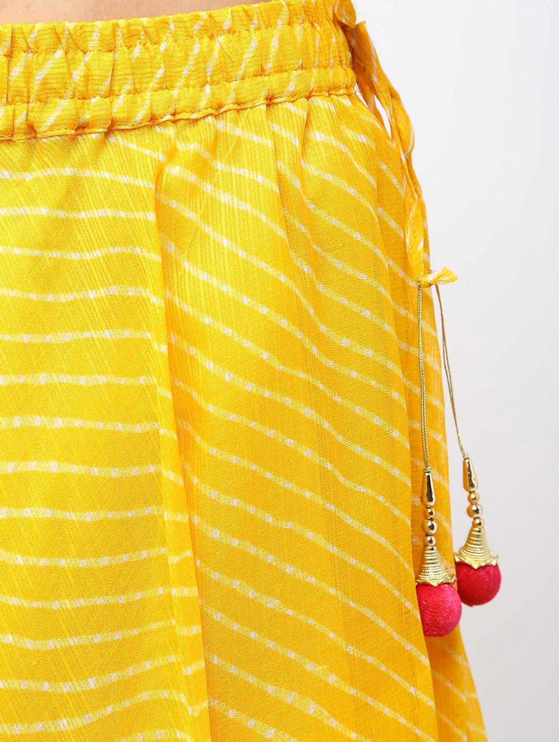 pink raw silk kurta skirt set - 16236035 - Zoom Image - 6